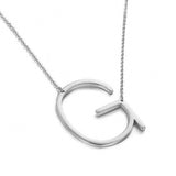 New Minimalist A-Z Letter Name Initial Necklaces For Women Big Letter Pendant Necklace - Tania's Online Closet, LLC