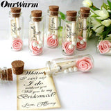 Our Warm 48pcs 25ML Wedding Favor-Guest Glass Wish Bottle with Cork Party Favor Wedding Souvenir - Tania's Online Closet, LLC