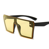 Oversized Square Sunglasses Women Luxury Brand Fashion Flat Top Clear Lens - Tania's Online Closet, LLC