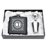 Personalized Engraved  6oz Hip Flask Set Stainless Steel Funnel Gift Box +2 Cups  Wedding Favor - Tania's Online Closet, LLC