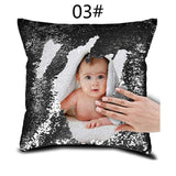 Personalized Sequin Printed Pictures - Pillow Case Cover - Tania's Online Closet, LLC