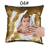 Personalized Sequin Printed Pictures - Pillow Case Cover - Tania's Online Closet, LLC