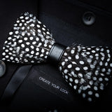 Men's Luxury Bowtie With Box Fashion Peacock Feather Bow Ties For Men - Tania's Online Closet, LLC