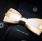 Men's Luxury Bowtie With Box Fashion Peacock Feather Bow Ties For Men - Tania's Online Closet, LLC
