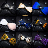 Men's Luxury Bowtie With Box Fashion Peacock Feather Bow Ties For Men - Tania's Online Closet, LLC