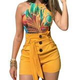 2020 Casual Summer Denim colored Shorts Fashion High Waist Hole Ripped Jean shorts - Tania's Online Closet, LLC