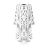 Stylish Printed Asymmetrical Tunic Women's Polka Dot Blouse - Tania's Online Closet, LLC