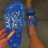 Summer Women Graffiti Slides Ladies House Sandals - Tania's Online Closet, LLC