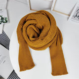 SupSindy European style Winter women long scarf with sleeves wool knitted scarves -Shawl High quality - Tania's Online Closet, LLC