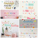 Colorful English Proverbs Wall Stickers bedroom Room  Wall Decoration - Tania's Online Closet, LLC