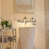 Wash Your Hands Mom Ethylene Art Murals in Decorative Wall Decorative Home decorations,home decoration stickers,mirror stickers - Tania's Online Closet, LLC