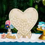 Wedding Guest Book Decor -Rustic Sweet Guestbook Wedding Wishes Hearts drop box - Tania's Online Closet, LLC