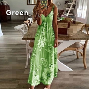 Women Spaghetti Strap Dress Summer Fashion Floral  Boho Womens Dresses - Tania's Online Closet, LLC