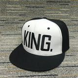 Unisex Couples letter baseball Caps Snapback Adjustable Hip Hop Hats for lovers KING QUEEN - Tania's Online Closet, LLC