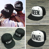 Unisex Couples letter baseball Caps Snapback Adjustable Hip Hop Hats for lovers KING QUEEN - Tania's Online Closet, LLC
