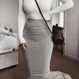 Womens Midi Pencil Skirt -Ladies - Tube Skirt Bodycon style - Tania's Online Closet, LLC