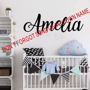 Name Wall Decal, Personalized  Wall Sticker, Boys  Girls  Decal, Nursery Decor, Vinyl Wall Decal - Tania's Online Closet, LLC