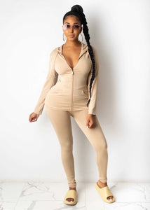 autumn two piece set women long sleeve hooded zipper pocket sporty Jackets+leggings matching sets - Tania's Online Closet, LLC