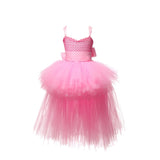 Girls Tutu Dress Tulle V-neck Girl Party Dresses - Tania's Online Closet, LLC