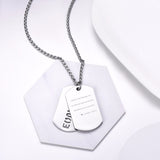 Personalized Stainless Steel Rainbow Dog Tag Pendant Necklace for Men Women Double Layer Equality - Tania's Online Closet, LLC