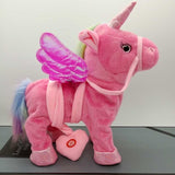 Electric Walking Unicorn Plush Toy Stuffed Animal  Electronic Music Unicorn - Tania's Online Closet, LLC