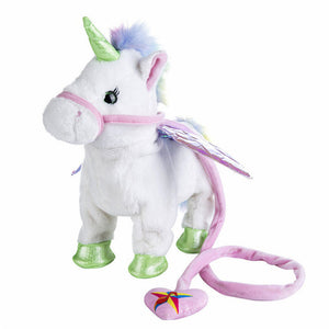 Electric Walking Unicorn Plush Toy Stuffed Animal  Electronic Music Unicorn - Tania's Online Closet, LLC