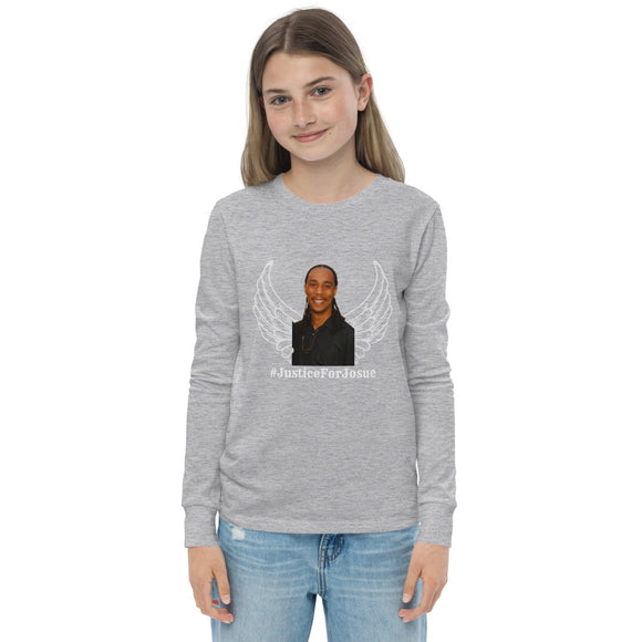 Youth long sleeve tee-JUSTICE FOR JOSUE - Tania's Online Closet, LLC